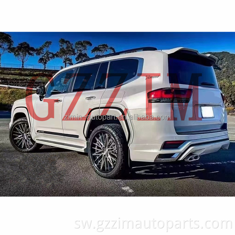 Sehemu za Mwili wa Gari Kits Grille Mbele na Nyuma za Bumper Fender Flares Kwa La*D Cruiser LC300 2019+